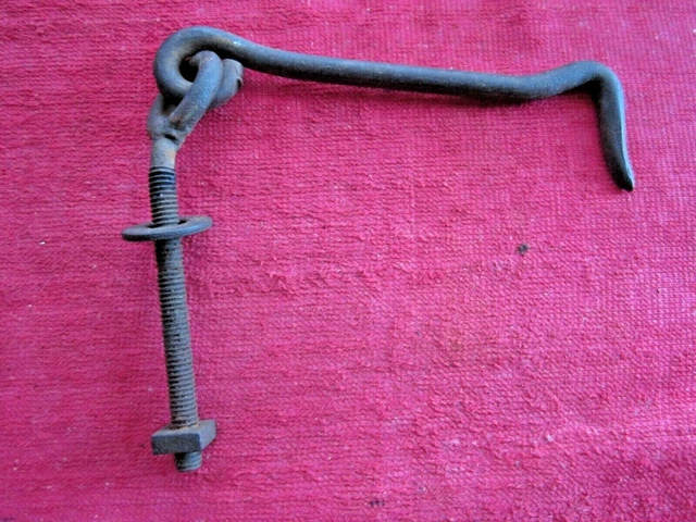 Antique Vintage 6" Gate, Barn Door, Shed, Hook With 4 3/4" Eyebolt