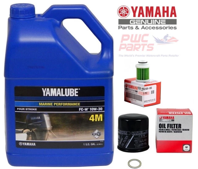 YAMAHA F75 F90 F115 F115B Outboard Oil Change Kit 4M Fuel Filter LUB