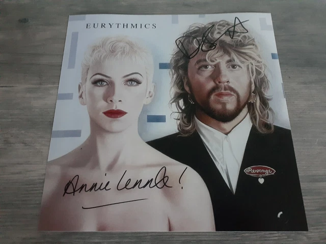 Authentic Eurythmics Signed Autographed 10 X10 Photo Lennox Stewart Coa Real