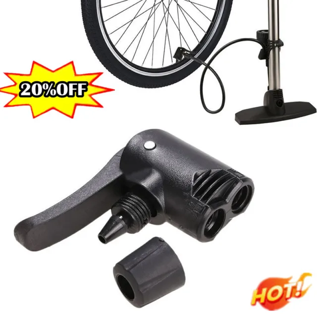 Bicycle Tire Hose Replacement Presta Dual Head Air Pump Adapter Valve US