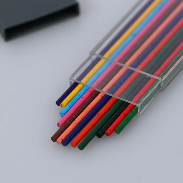 2.0MM 2B COLORED Pencil Lead 2mm Mechanical Clutch Refill Holder 12 ...