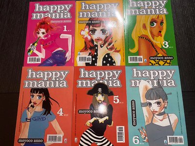 HAPPY MANIA 1 2 3 4 5 6 SEQUENZA COMPLETA MANGA STAR COMICS NUOVI MAI LETTI 