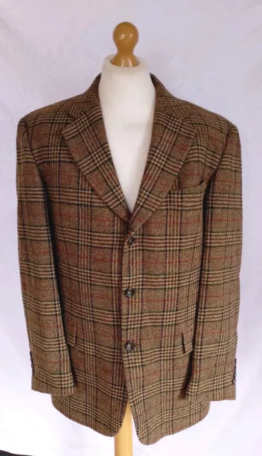 Hugo Boss Tweed Pure New Wool Jacket Blazer Authentic Large Mens Excellent