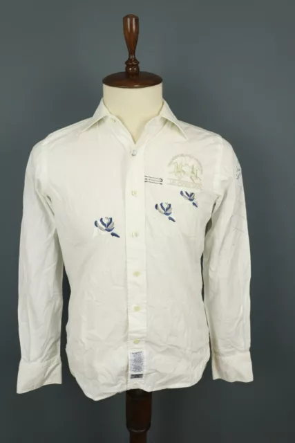 La Martina Buenos Aires White Long Sleeve Shirt Size M