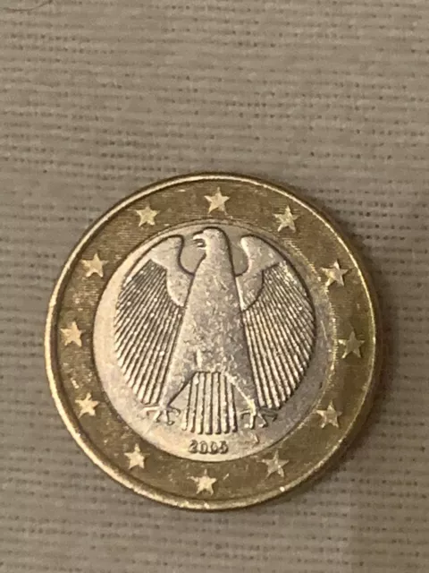 1 euro münze fehlprägung deutschland 2005 J ( SELTEN-UNIKAT )