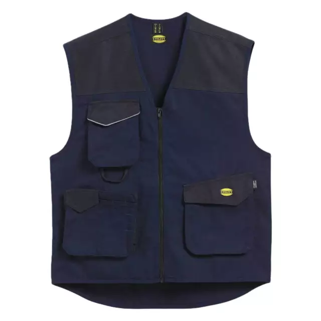 Diadora Utility Vest Mover Gilet da lavoro multitasche, blu