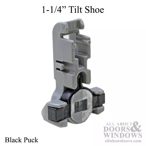 Tilt shoe, 1-1/4 - Black, Inverted Channel Balance