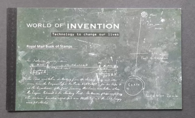 GB 2007 World of Invention Prestige Stamp Booklet DX38 Complete MNH