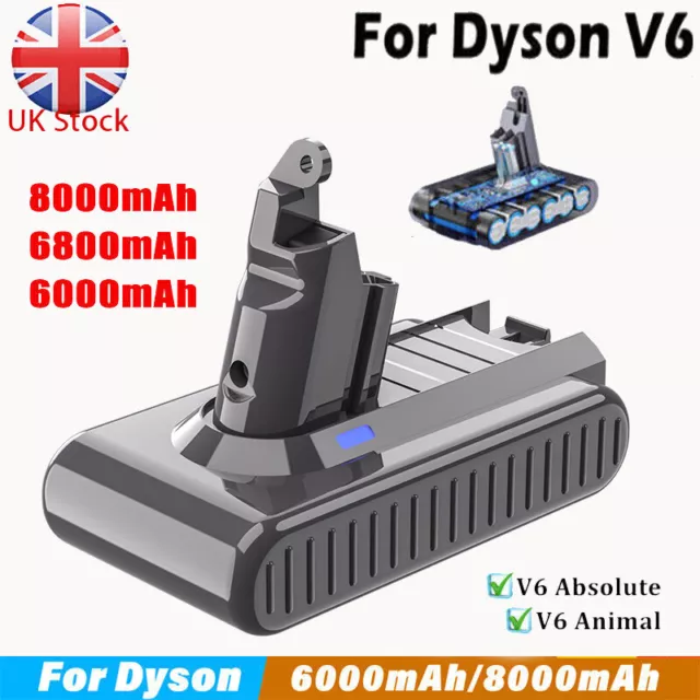 Battery for Dyson V6 Animal DC58 DC59 DC62 DC72 DC74 SV03 SV06 SV05 SV09 8000mAh