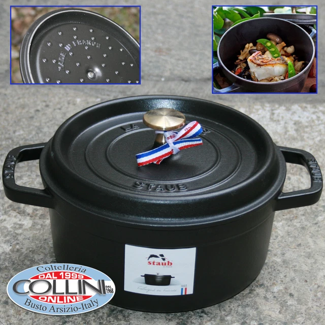 STAUB COCOTTE En Fonte Émail Avec Couvercle CM 28 Induction EUR 377