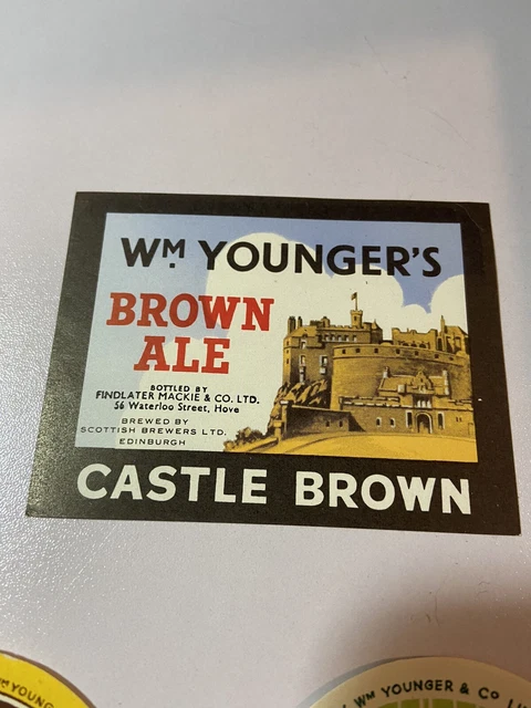 12 Old William Younger Edinburgh Brewery Beer Labels Inc Mixed Bottlers Lot 5 10