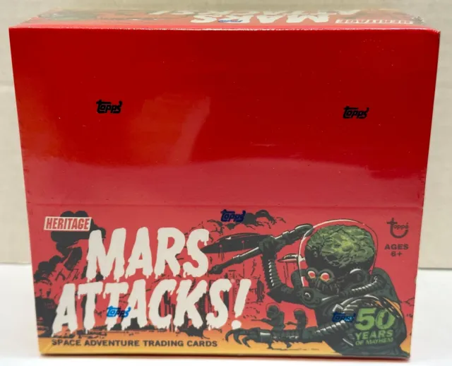 Mars Attacks Topps Heritage Retail Card Box 24 Pack Factory Sealed 2012 Topps