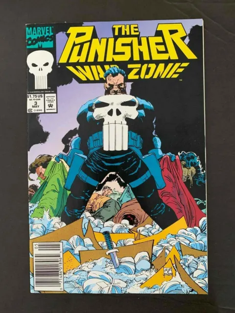 Punisher War Zone  #3  Marvel Comics 1992 Vf+ Newsstand