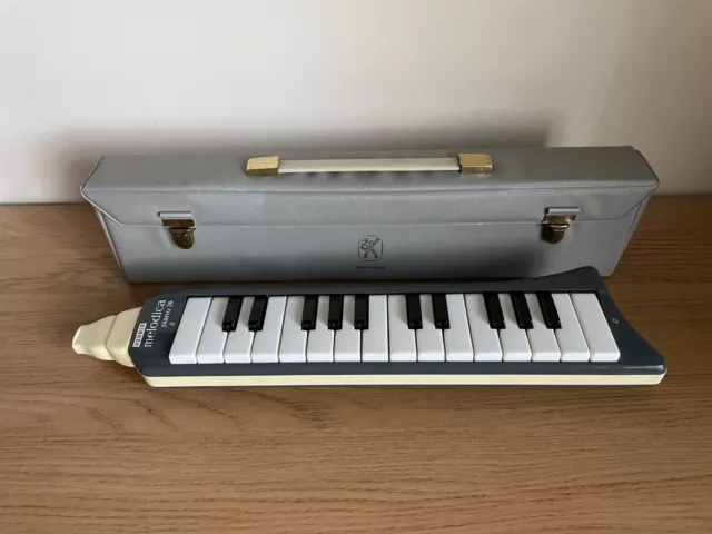 Vintage Hohner Melodica Klavier 26 mit grauem Etui - Made in Germany - Instrument