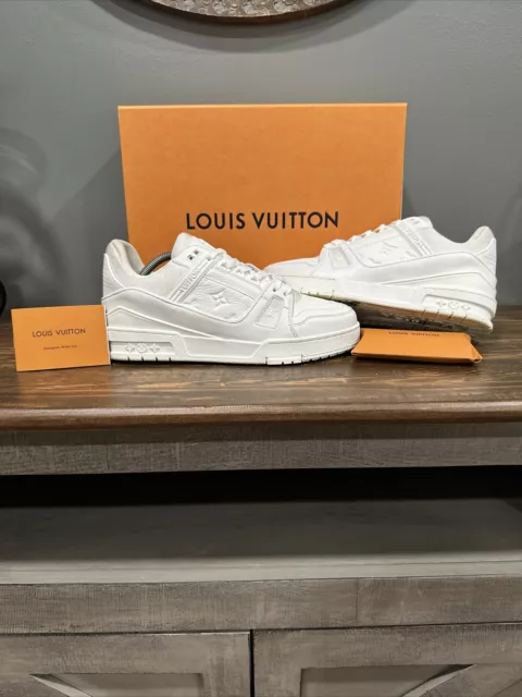 Louis Vuitton LV6 Men's 7 US Ultra Rare White Euro Style Trainer Sneaker 33lvs624