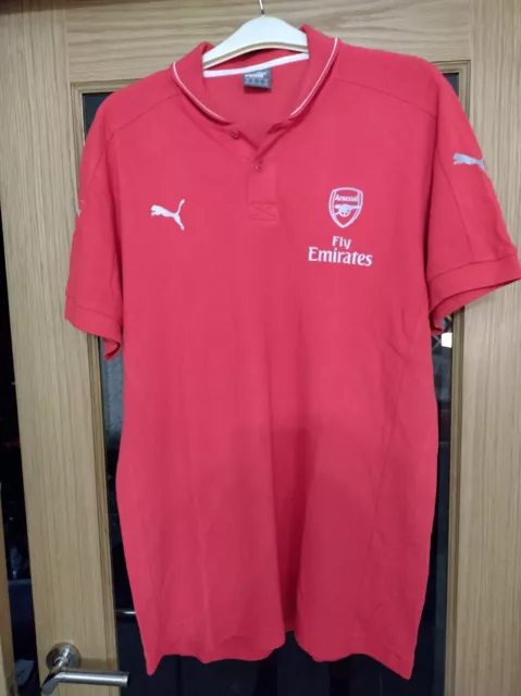 Arsenal Puma Red Home Polo Shirt In Men's XL New Without Tags