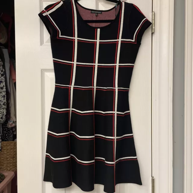Sequin Hearts Girls Size XL (14) Short Sleeve Round Neck Red & Black Dress