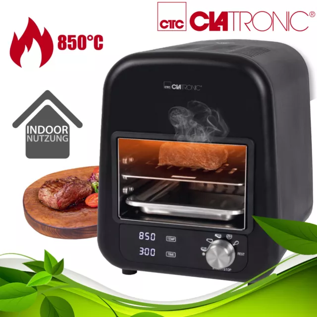 Clatronic Elektro Beefer Grill 1600 W Keramik Infrarot Brenner 850°C Oberhitze