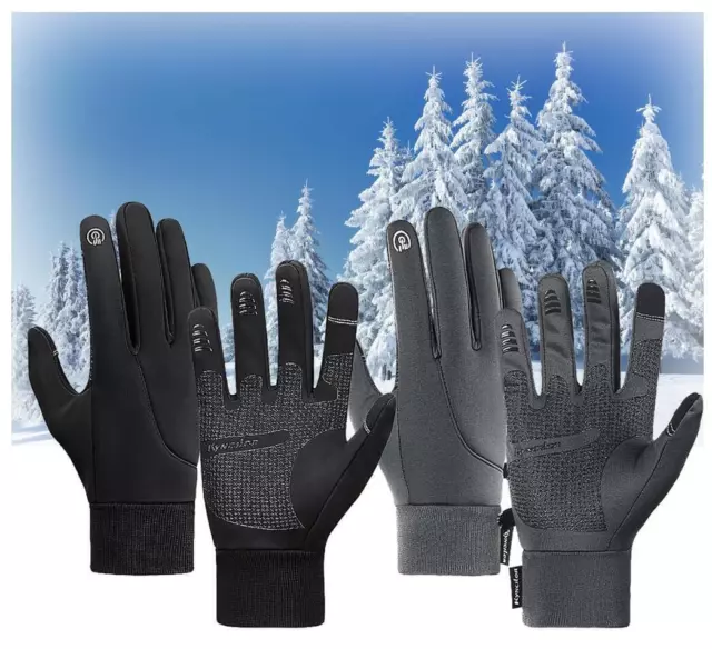 Thermo Touchscreen Winter Handschuhe Damen Herren Warme Windproof Fahrrad