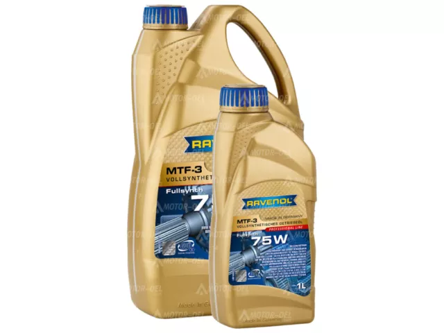 5 Liter (4L+1L) RAVENOL MTF-3 SAE 75W Getriebeöl Vollsynthetisch