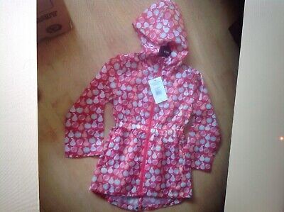 Beautiful Girls Printed Parka In A Pocket Age 4/5 New Shop Clearance