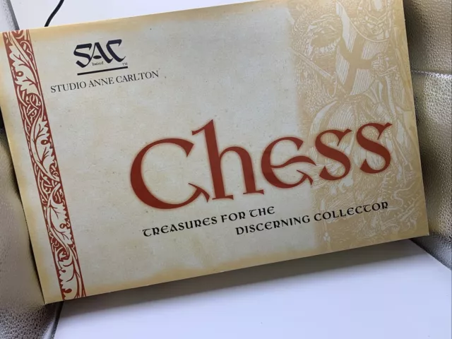 SAC BATTLE OF HASTINGS CHESS SET STUDIO ANNE CARLTON Excellent Condition