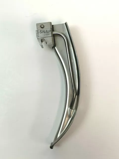RUSCH SNAPLIGHT MAC-3 Stainless Steel Laryngoscope Fiber Optic Blade ...