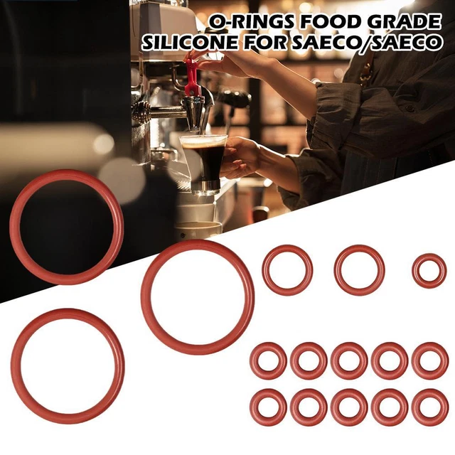 Kit 6 O-Ring + Grasso Silicone Per Manutenzione Macchina Caffè Philips Saeco Gaggia Spidem