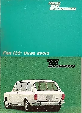 Fiat 128 1100 Estate 1970-71 UK Market Sales Brochure Portfolio