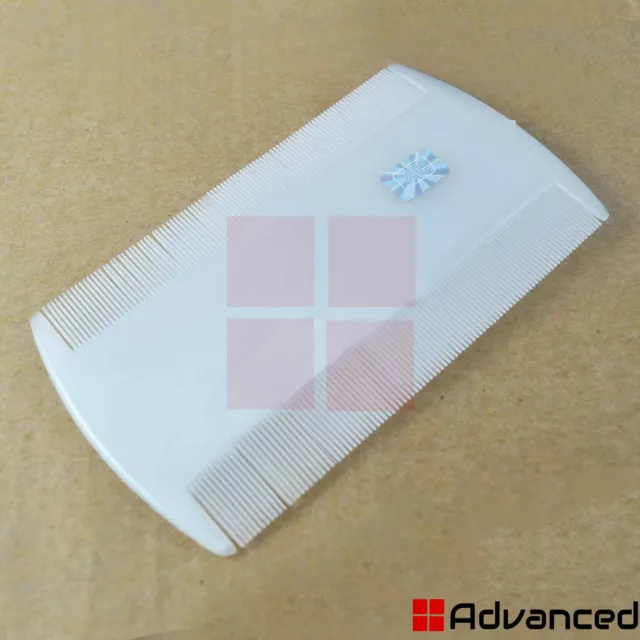 Fine Tooth Hair Lice Comb White Double Sided Head Lice Detection Dust Remover