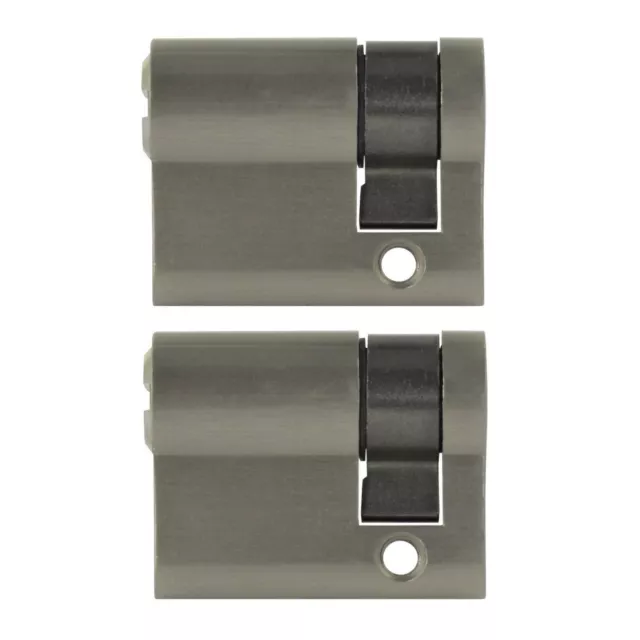 2x mi-Cylindre 40mm 30/10 + 10 Clé Porte Zylinder Château Identique