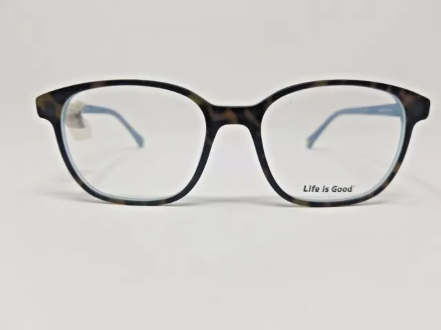 Life Is Good Eyeglasses Frame Briana 50-17-140 Frost Tortoise/Light Blue WC05