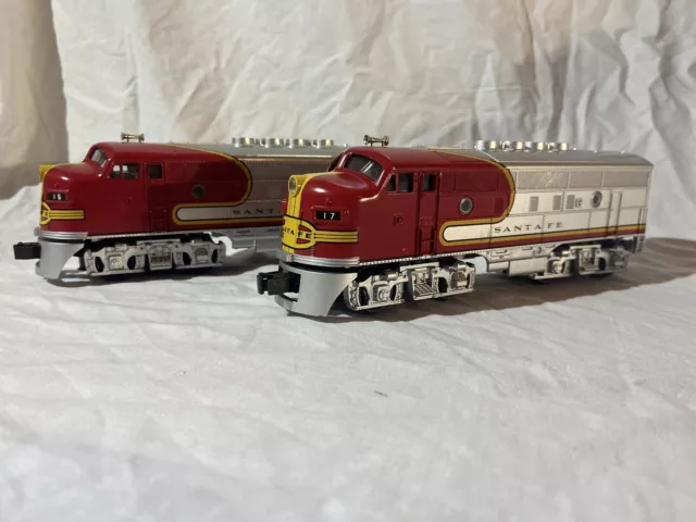 Railking MTH Santa Fe EMD F3 AA Diesel Set W/ Proto Sound 30-2131-1