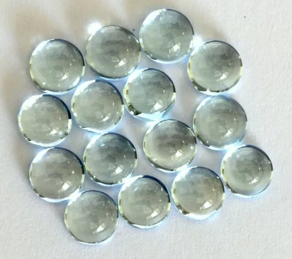 Natural Sky Blue Topaz Round Cabochon Loose Gemstone 11mm To 15mm Wholesale Lot