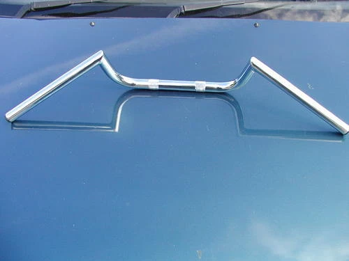 Chrome Ace Clubman Drop Handlebars 7/8" (22mm) For Cafe Racer - W5-04