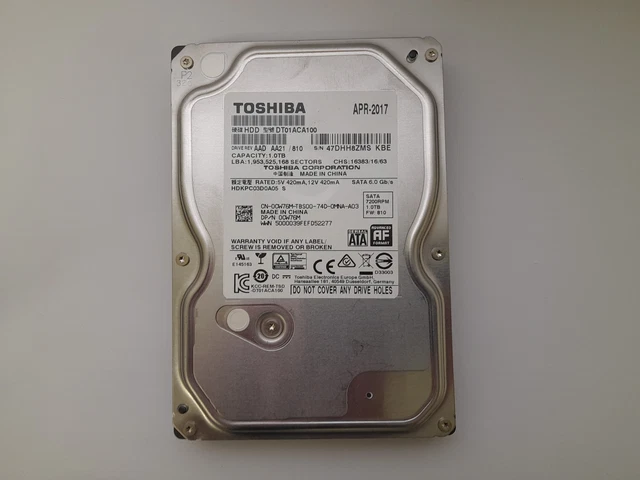 Toshiba discount dt01aca100 1tb