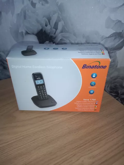 Binatone Veva1700 Cordless Single Dect Home/Office Landline Phone PAT TESTED