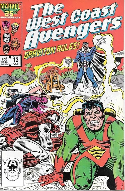 West Coast Avengers Comic Book Vol. 2 #13 Marvel 1986 VERY HIGH GRADE NEW UNREAD