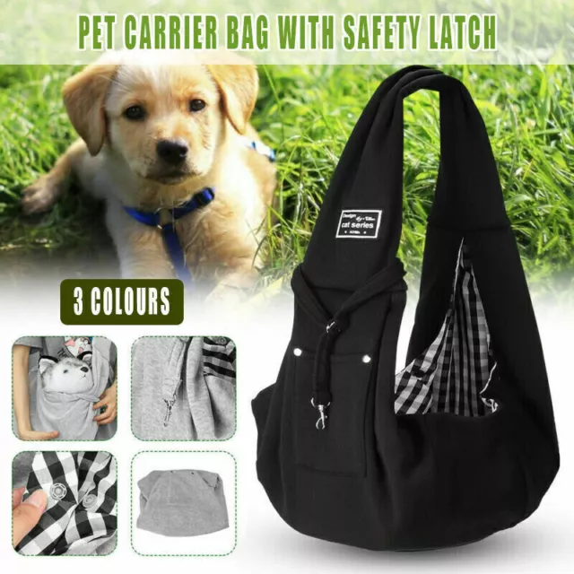 Dog Cat Pet Sling Carrier Backpack Travel Shoulder Bag Pouch Puppy Outdoor Carry