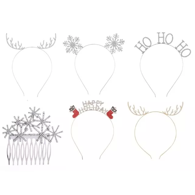 Crystal Stars Christmas Headband Lovely Hair Hoop Makeup Hairbands Headwear