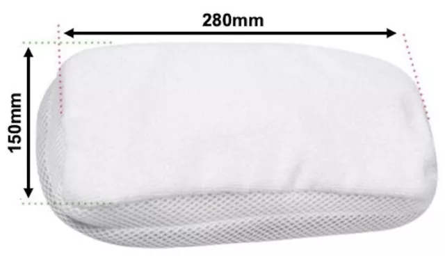 2 x tampons en tissu pour vadrouille à vapeur compatibles microfibres pour Polti vaporetto SV205 2