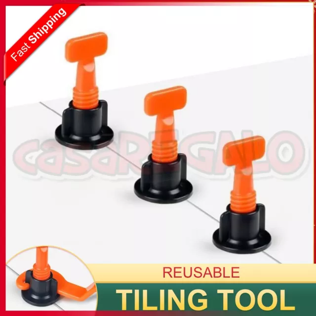 Tile Leveling System Clips Levelling Spacer Tiling Tool Floor Wall Wrench