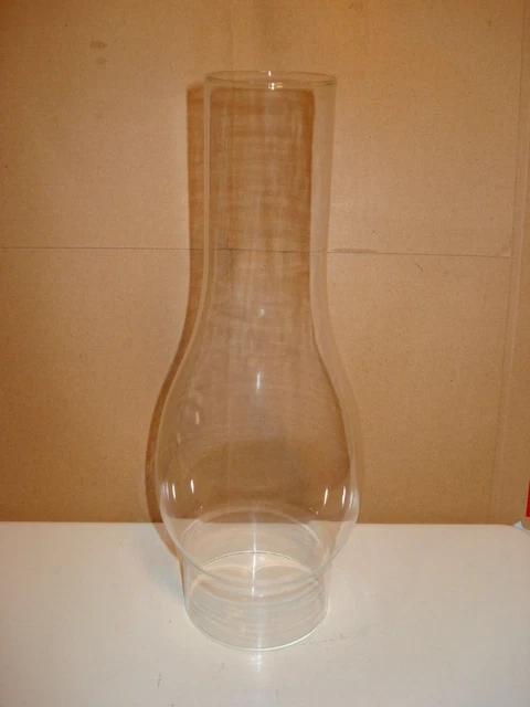 3" X 10" Clear Glass Hurricane Oil Lamp Chimney For #2 Burner New