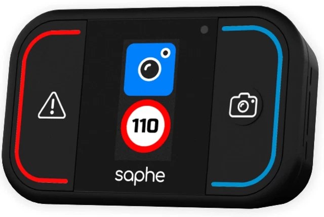 Saphe Drive Mini Verkehrsalarm | Echtzeit Geschwindigkeitskamera Detektor und Warnung |