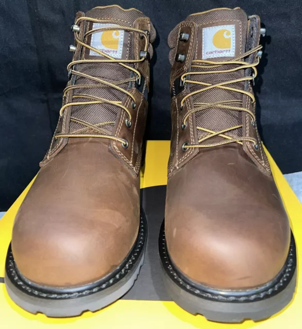 CARHARTT 6-INCH MEN'S Soft Toe Work Boot, Brown, Size 10.5 M (CMW6174 ...