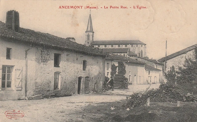 CPA 55 ANCEMONT (Meuse) La Petite Rue L'Eglise