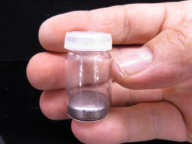 MERCURIO LIQUIDO NATIVO 100gr DI MINERALE CINNABAR - MINIERA ALMADEN DALLA...