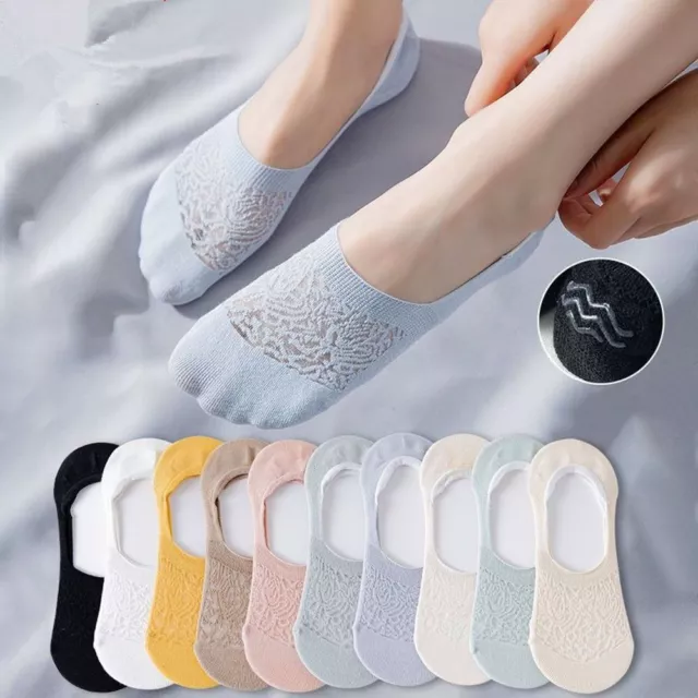 Shallow Mouth For Girls Lace Socks Female Hosiery Sock Slippers Boat Socks