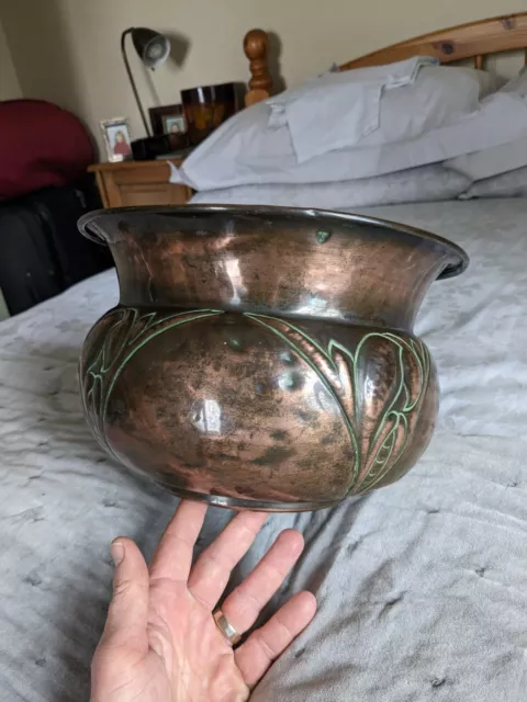 Arts and Crafts Copper Jardiniere Keswick Or Newlyn