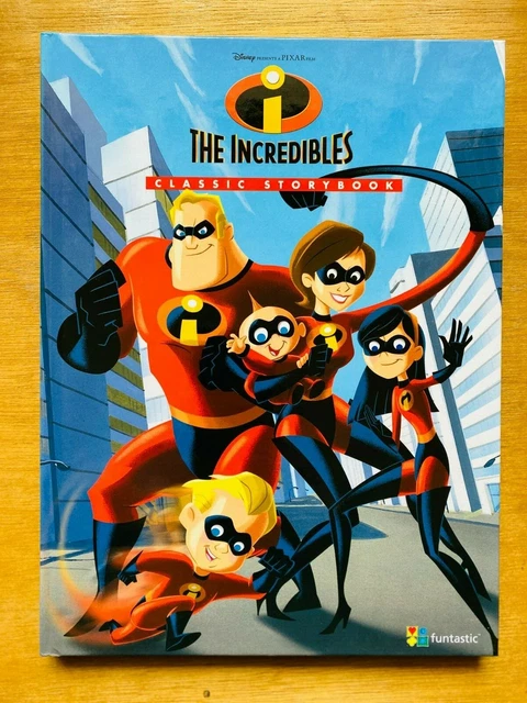DISNEY PIXAR THE Incredibles Classic Storybook Big Hardcover Picture DISNEY PIXAR THE Incredibles Classic Storybook Big Hardcover Picture